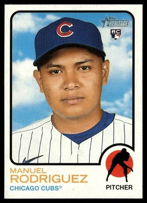 2022 Topps Heritage Manuel Rodriguez Rookie Chicago Cubs #291 - Image 1 of 2