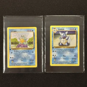 1999 Pokemon 1st Edition Base Set Squirtle #63 Wartortle #42 German | PACK FRESH - Picture 1 of 24