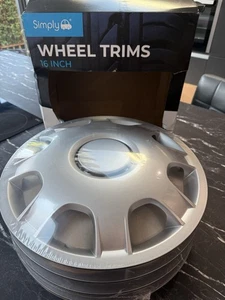 4x Silver 16" Inch Deep Dish Van Wheel Trims Hub Caps SWT155 - Brawn - Picture 1 of 9