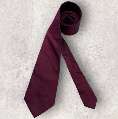 🆕BROOKS BROTHERS Solid Burgundy Silk DESIGNER Tie USA  - Image 1 of 4