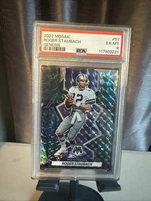 Panini Mosaic 2022 - Roger Staubach #57 Genesis Mosaic Prizm Foto 1 de 2
