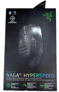 RAZER NAGA V2 HYPERSPEED GAMING MOUSE WIRELESS MMO FOCUS PRO - NEW SEALED - Picture 1 of 5