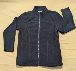 D & co. Active Women's Black Full Zip Fleece Long Sleeve Jacket Pockets  Size M - Picture 1 of 9