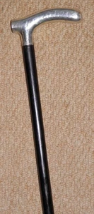 Edwardian Walking Stick Cane Silver Fritz Handle Hallmarked 1912 Jonathan Howell - Picture 1 of 7