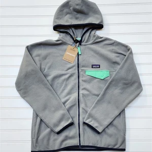 NWT Patagonia Kids Micro D Snap-T Full Zip Fleece Jacket: Forever Grey - Picture 1 of 7