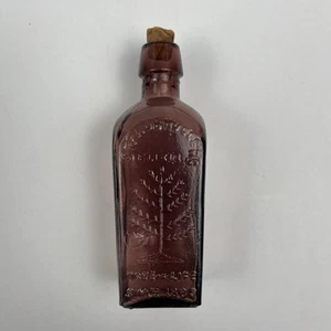 Mini Straubhullers Elixir Tree of Life Health amber 3 1/4” Glass Bottle Vintage - Picture 1 of 7
