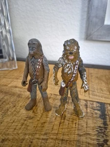 2 Chewbacca “Snow” STAR WARS Power the Force figure Chewy Wookie Kenner 1998 - Picture 1 of 9