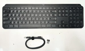 Logitech MX Keys Full Size Backlit Advanced Wireless Keyboard YR0073 - Grey - Afbeelding 1 van 7