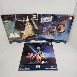 Vintage Star Wars Trilogy LaserDiscs Movies CBS/Fox Video Laser Videodisc - Bild 1 von 24
