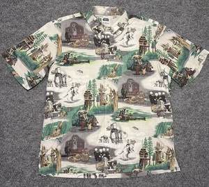 Star Wars Reyn Spooner Button Down Shirt Rebels Aliens & Droids White Size 2XL - Picture 1 of 4