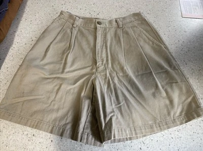 Pantalones Cortos Mujer Patagonia Algodón Orgánico - Talla 10 - Caqui - Bolsillos Frontales Abertura Foto 1 de 4