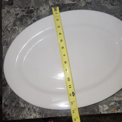 FARBERWARE SIMPLICITY PLATINUM 4207 PORCELANA 14" PLATO OVALADO PARA SERVIR Foto 1 de 4