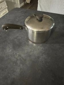 Cacerola inferior revestida de cobre Revere Ware 1801 1 1/2 cuarto Pre 68 Riverside, CAL - Imagen 1 de 7