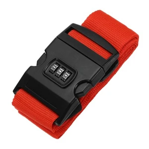Luggage Straps with Combination Lock TSA Approved Red - Picture 1 of 6