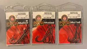 3 Packs Mustad KVD Offset Soft Plastics Hooks 4/0 - Picture 1 of 1
