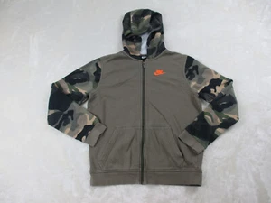 Nike Pullover Damen Extra Large Grün Kapuze Spell Out Zip Swoosh Freizeit Damen* - Bild 1 von 10