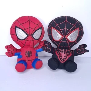 TY Beanie Baby Marvel Spider-man And Miles Morales Stuffed Animal Plush  - Picture 1 of 5