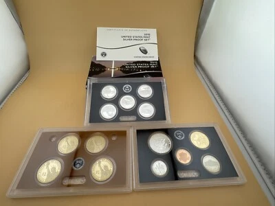 *2015- US Mint Silver Proof Set with OGP and COA - Image 1 of 4