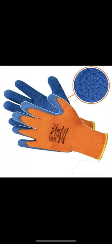 Winterhandschuhe Arbeitshandschuhe Winter Thermo gefüttert, Gr. 9-10.   12 Paar - Bild 1 von 2