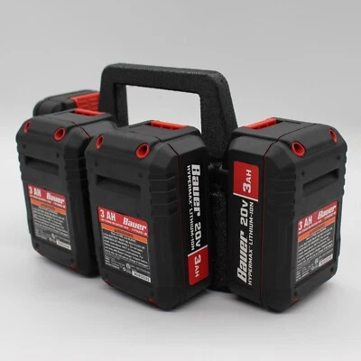 Bauer 20V 6 Slot Battery Caddy Carrying Case Battery Holder - Image 1 of 4