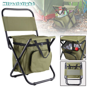 Folding Camping Chair With Portable Bag Outdoor Hiking Fishing Seat Travel Stool