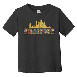 Camiseta retro del horizonte de Singapur para bebé/niño pequeño - Imagen 1 de 2