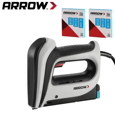 Arrow Electric Staple Gun Kits Corded Stapler 3750PCS 1/4" 3/8" 1/2" T50 Staples - Image 1 of 4