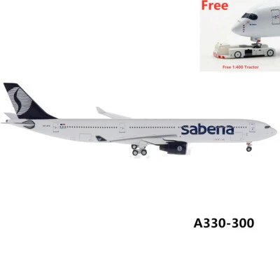 1:400 AeroClassic AC19182 Sabena A330-300 OO-SFO Aircraft Model+Free Tractor  - Image 1 of 3