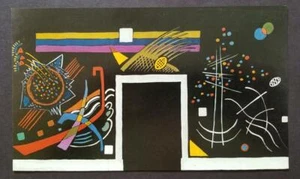 Wassily Kandinsky Wandgemälde II montiert Offset Lithographie 1975 limitierte Auflage - Bild 1 von 3