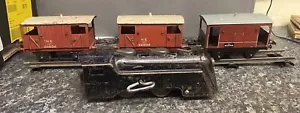 Hornby O Guage Guards Van And Marx Streamline Locomotive - Picture 1 of 4