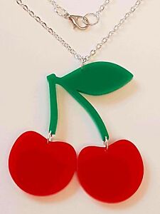 Cherries Fruity Necklace - Acrylic