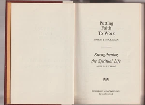 PUTTING FAITH to WORK: by Robert J. McCracken 1960 - Picture 1 of 5