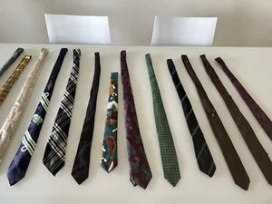 lot stock 13 real vintage ties cravatte 40s 50s 60s - Foto 1 di 20