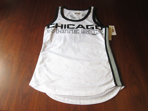 2016 GIII 4Her Chicago White Sox Mesh Jersey Tank Top Size Large White NOS