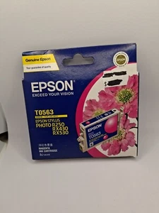 Genuine Epson T0563 Magenta Ink Cartridge NEW Expired - Picture 1 of 5