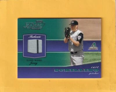 2002 Playoff Piece of the Game Materials Curt Schilling Diamondbacks NM-MT+ MEM - Image 1 of 2