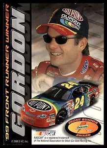 2000 Press Pass Gatorade Front Runner Award Jeff Gordon #8 tarjeta de carreras - Imagen 1 de 2
