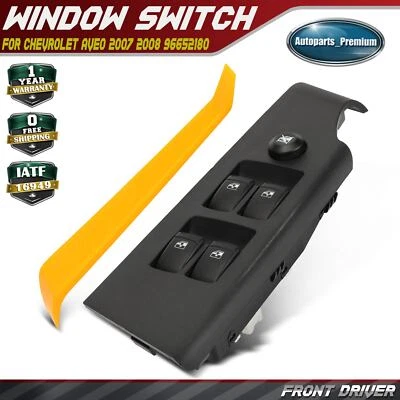 Nuevo interruptor de ventana eléctrica del lado del conductor delantero para Chevrolet Aveo 2007 2008 96652180 Foto 1 de 4