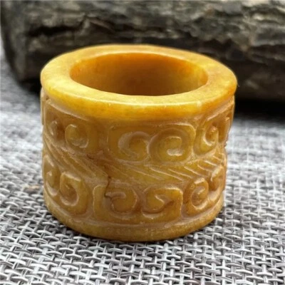 China Antiguo Xiuyu Jade Colgante Dedo Colgante Jade Colección Joyería Retro Foto 1 de 4