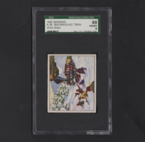 1949 Bowman Wild West A36 Snowbound Train SGC 8
