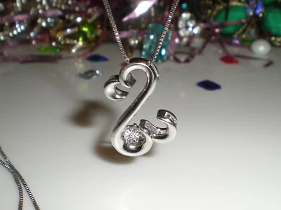 Jane Seymour Open Hearts Sterling Silver RHYTHM Diamond Accent Necklace  💎 KAY Foto 1 de 4