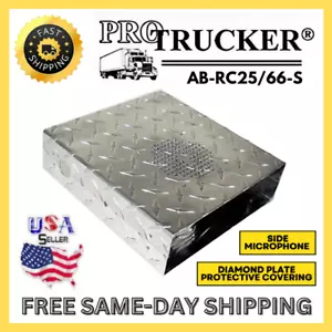 Pro Trucker Durable Side Microphone Diamond Plate Protective CB Radio Case Cover - Picture 1 of 7