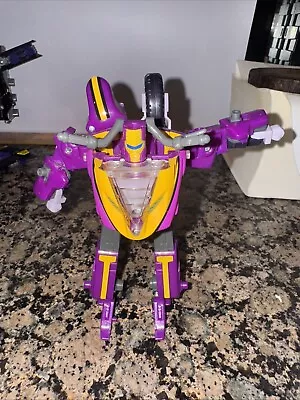 Transformers Armada 2002 Super-Con Sideways Bike Purple Yellow Parts - Image 1 of 4