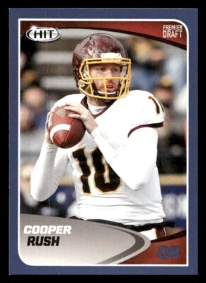 2017 SAGE HIT #10 Cooper Rush BLUE Rookie Central Michigan - Image 1 of 2