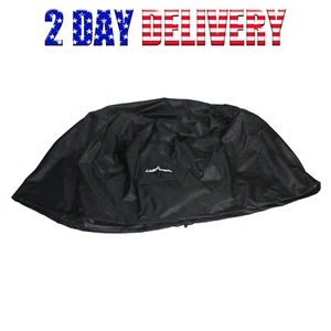 New 600D Outdoor Round Fire Pit Cover with Drawstring and Toggle Closure 44-Inch - Picture 1 of 7