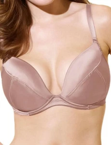 Sujetador Panache Zara Nude Satinado Con Aros Acolchado Multivía 5086 Delantero Bajo - Imagen 1 de 4