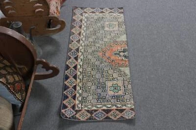 Anatolian Rug, Turkish Rugs, Moroccan Rug, 1.6x3.8 ft Small Rug, Vintage Rugs - Image 1 of 4