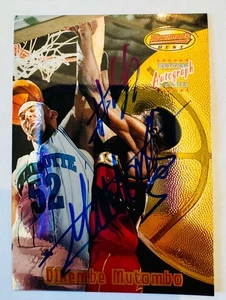 Dikembe Mutombo 1997-98 Bowman's Best Autograph Issue Autograph Auto - Picture 1 of 1