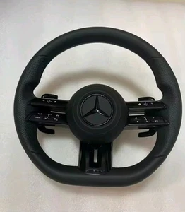 carbon Fiber Steering Wheel For Mercedes-Benz W205 W204 W222 W463 W464 AMG - Picture 1 of 9