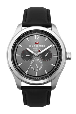 Reloj de cuarzo Ben Sherman para hombre multi esfera con correa de cuero WBS112B Foto 1 de 4
